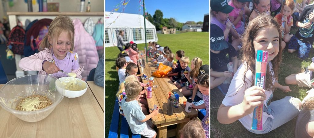 eating with kids on holiday