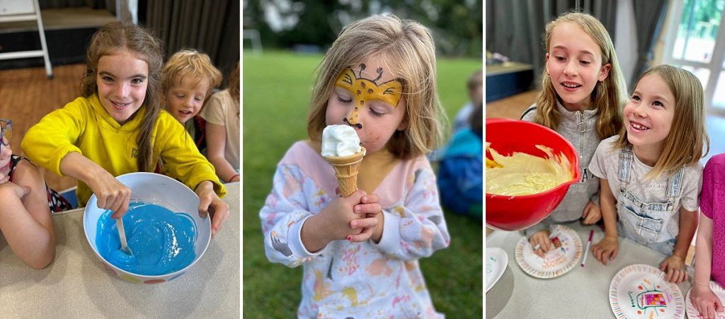 eating with kids on holiday